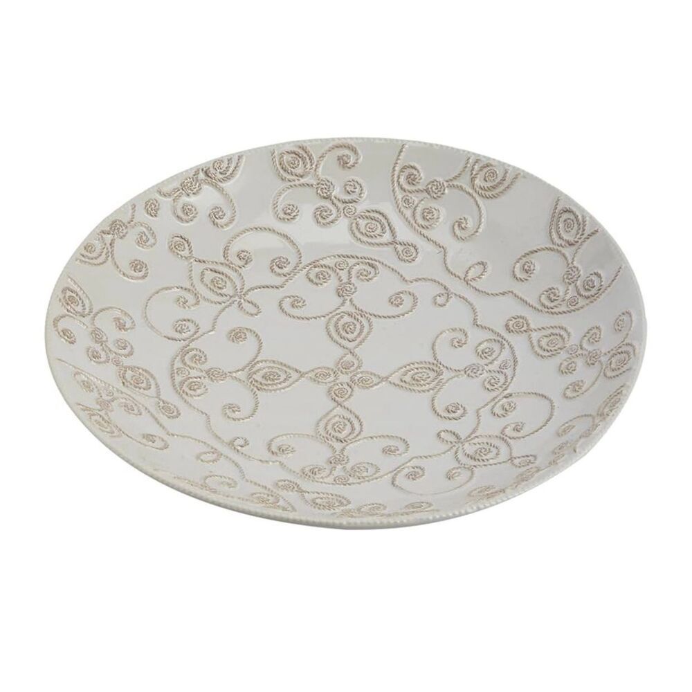 Mud Pie Knot & Beau Pasta Bowl, Off-White